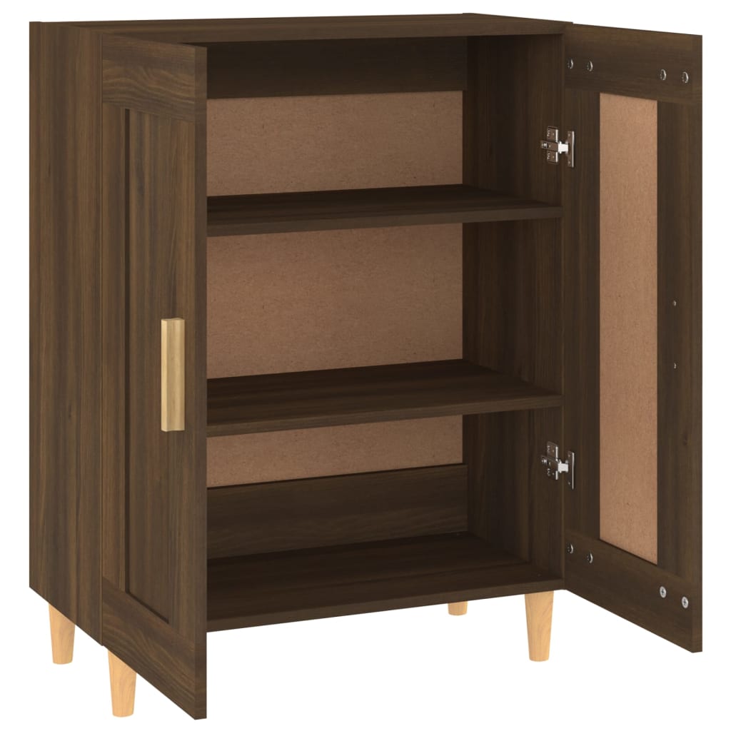 Dressoir 69,5x34x90 cm bewerkt hout bruin eikenkleur is nu te koop bij PeponiXL, paradijselijk wonen!