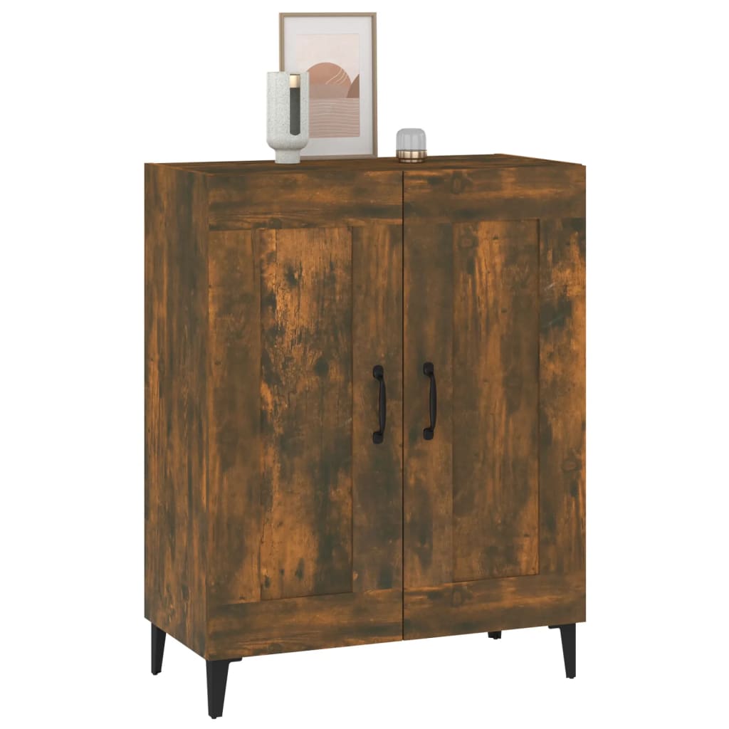 Dressoir 69,5x34x90 cm bewerkt hout gerookt eikenkleurig is nu te koop bij PeponiXL, paradijselijk wonen!