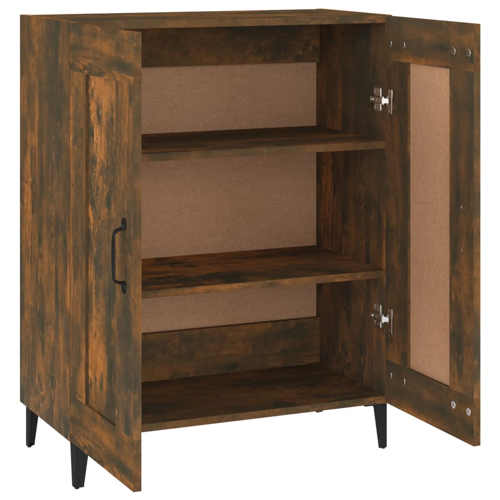Dressoir 69,5x34x90 cm bewerkt hout gerookt eikenkleurig is nu te koop bij PeponiXL, paradijselijk wonen!