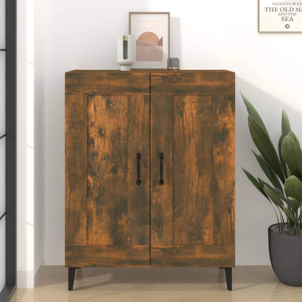 Dressoir 69,5x34x90 cm bewerkt hout gerookt eikenkleurig is nu te koop bij PeponiXL, paradijselijk wonen!