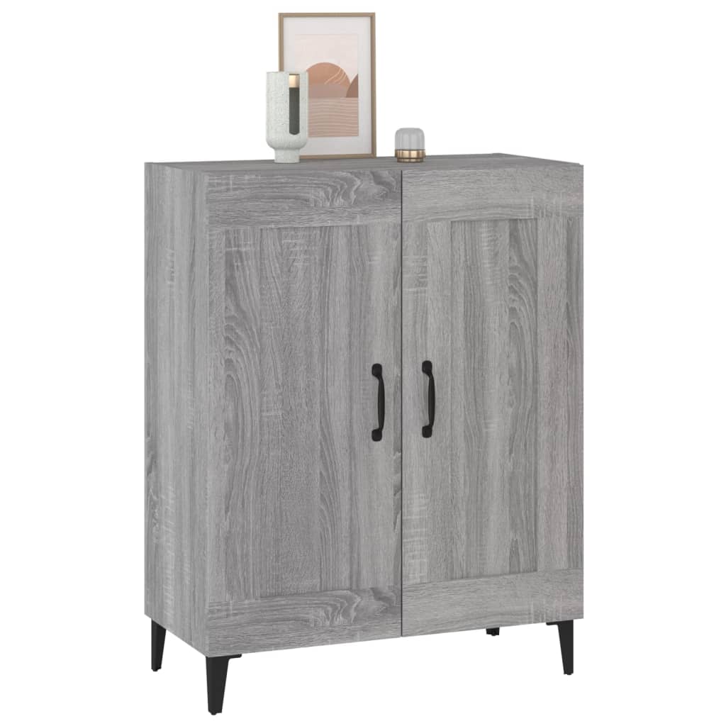Dressoir 69,5x34x90 cm bewerkt hout grijs sonoma eikenkleurig is nu te koop bij PeponiXL, paradijselijk wonen!