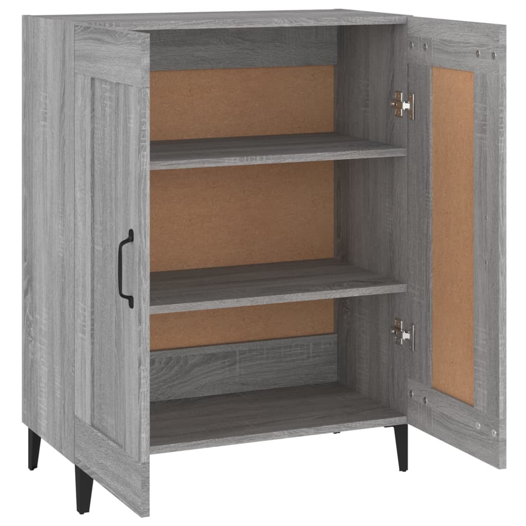 Dressoir 69,5x34x90 cm bewerkt hout grijs sonoma eikenkleurig is nu te koop bij PeponiXL, paradijselijk wonen!