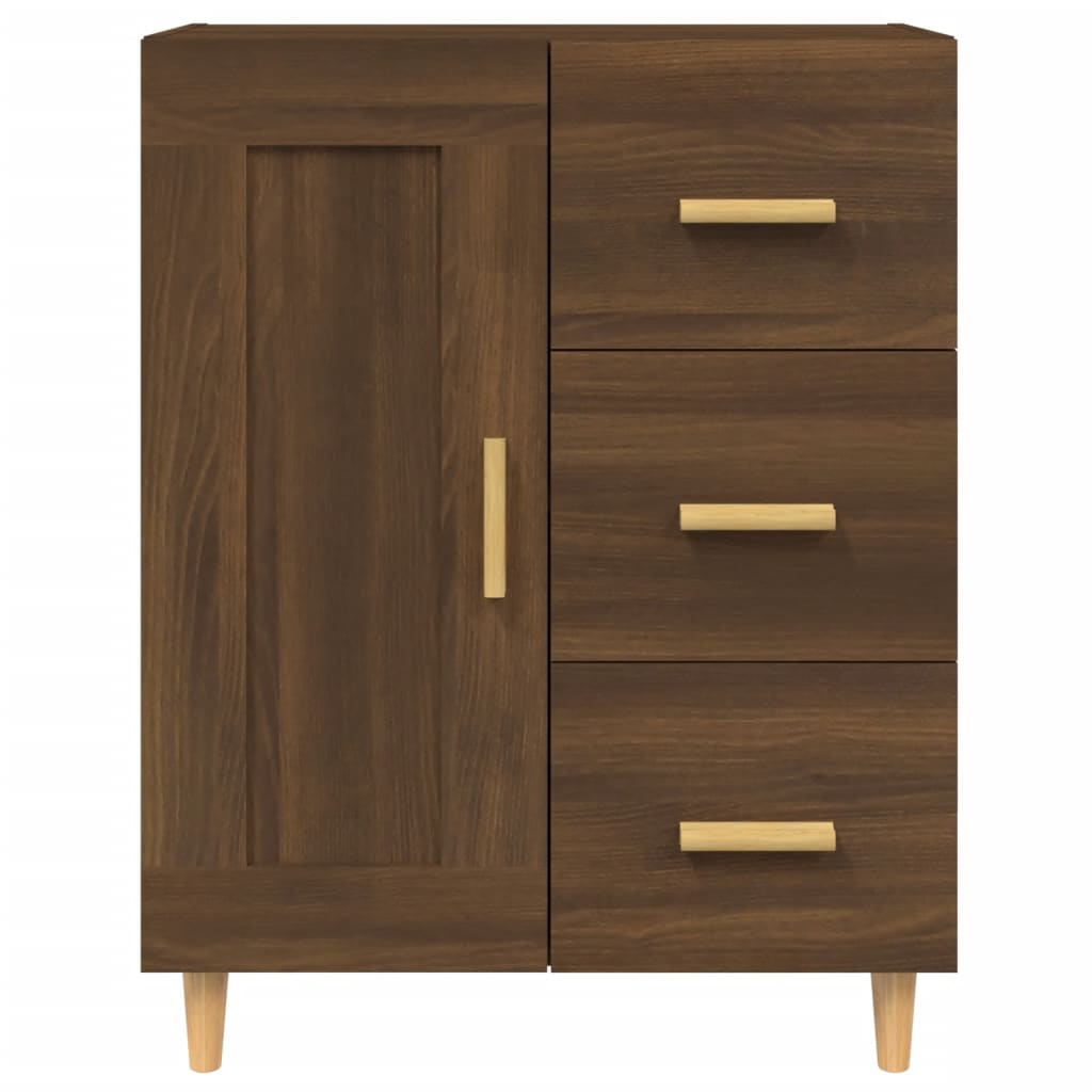 Dressoir 69,5x34x90 cm bewerkt hout bruin eikenkleur is nu te koop bij PeponiXL, paradijselijk wonen!