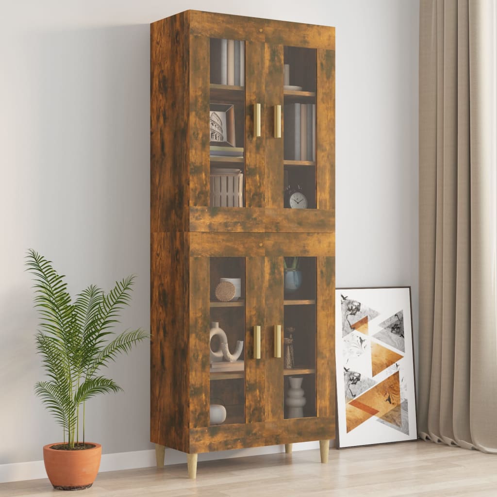 Hangkast 69,5x34x90 cm gerookt eikenkleurig is nu te koop bij PeponiXL, paradijselijk wonen!