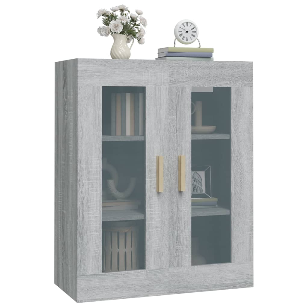 Bovenkast 69,5x34x90 cm grijs sonoma eikenkleurig is nu te koop bij PeponiXL, paradijselijk wonen!