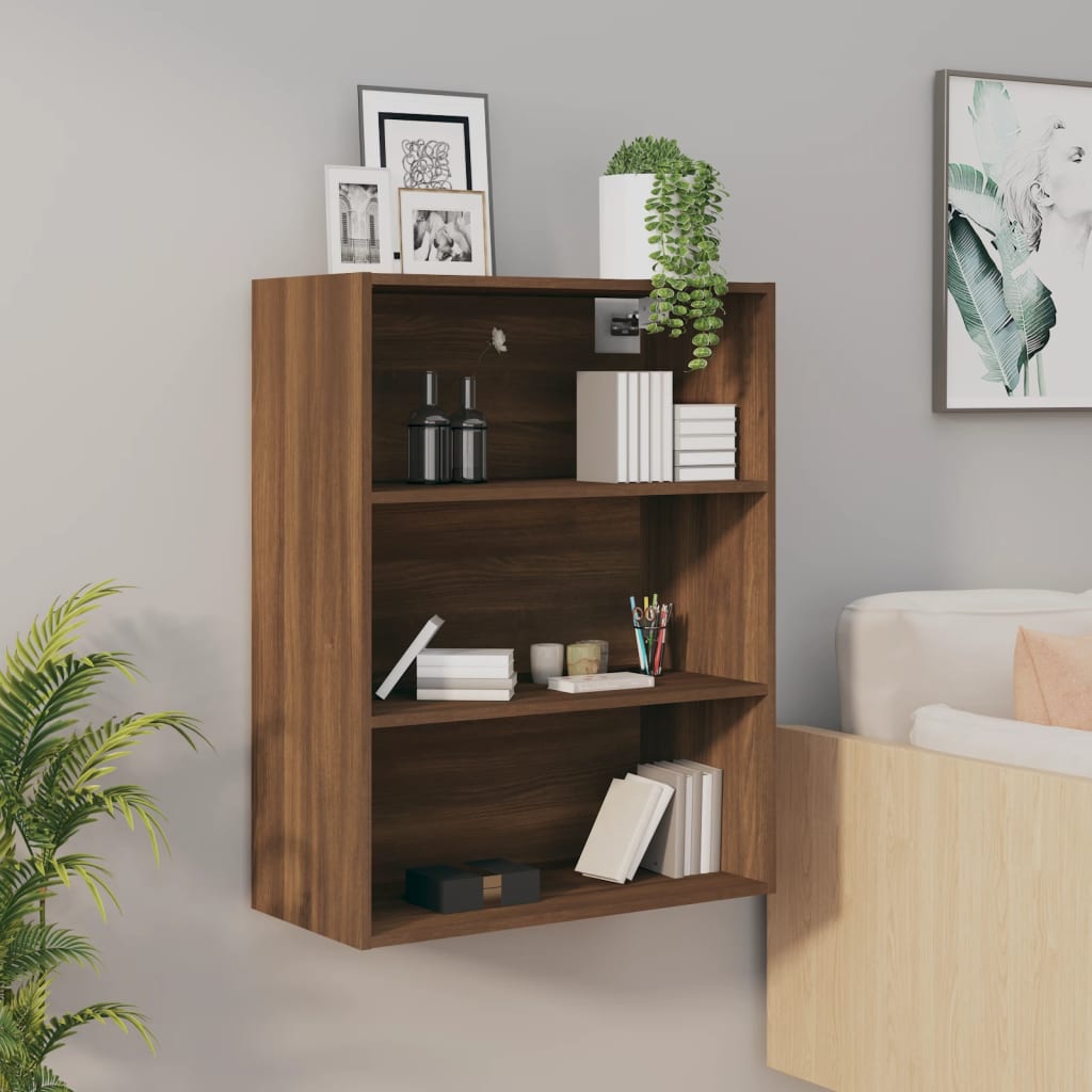 Hangkast 69,5x32,5x90 cm bruin eikenkleur is nu te koop bij PeponiXL, paradijselijk wonen!