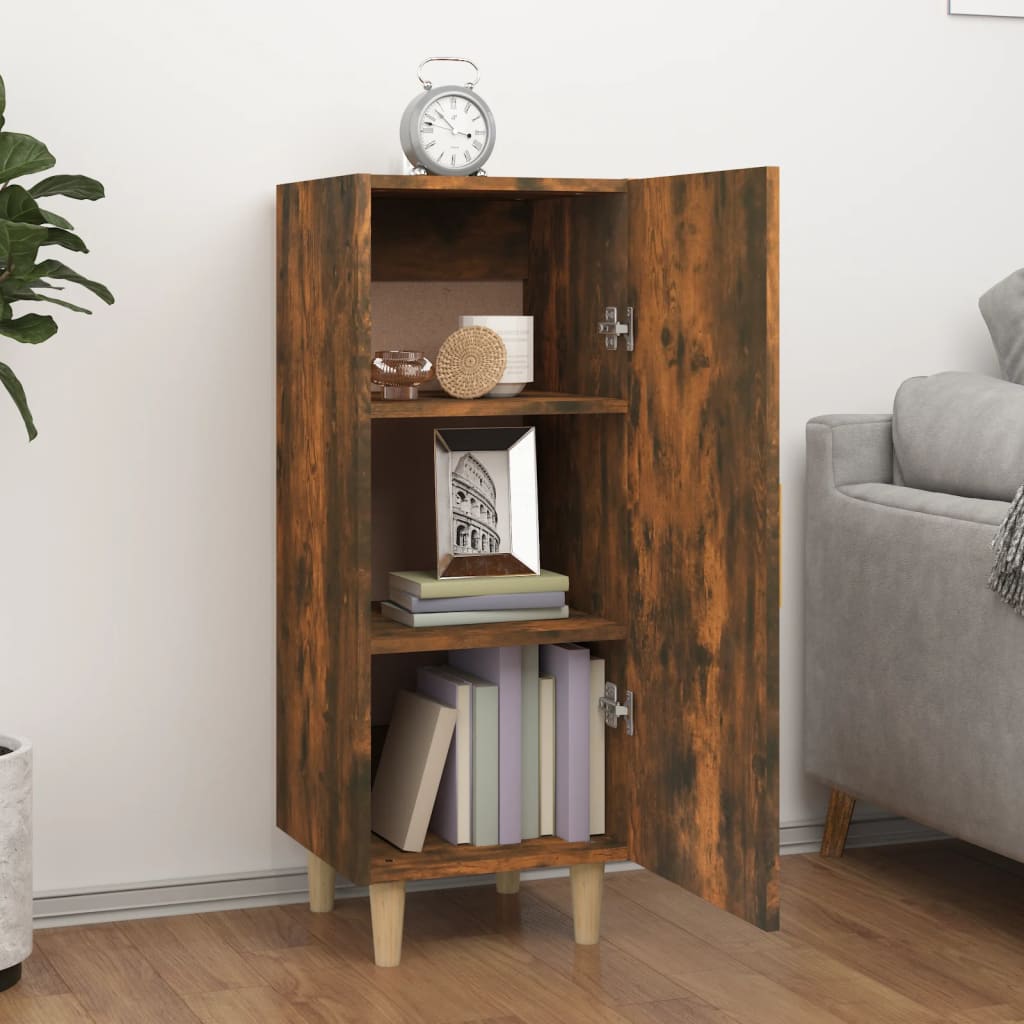 Dressoir 34,5x34x90 cm bewerkt hout gerookt eikenkleurig is nu te koop bij PeponiXL, paradijselijk wonen!