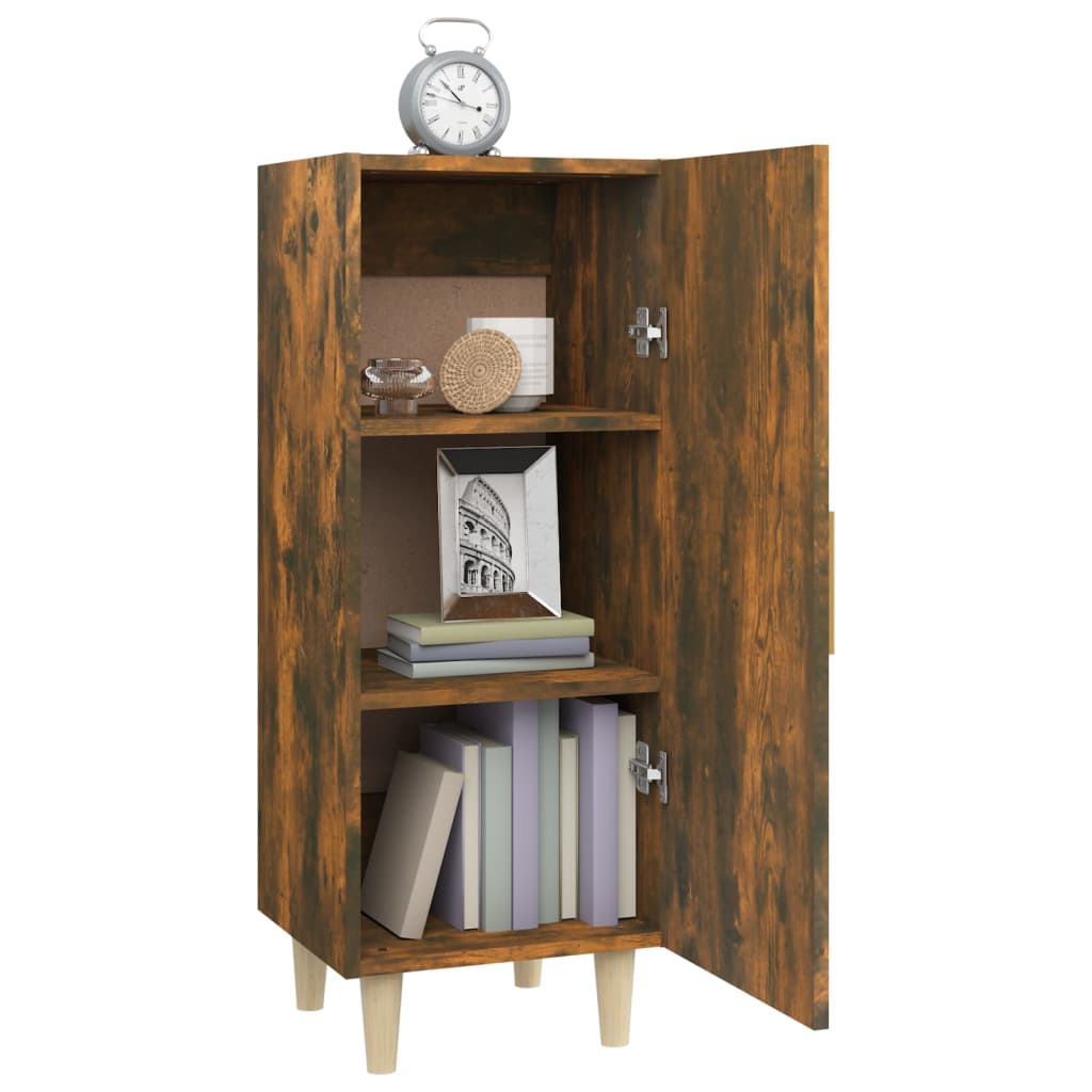 Dressoir 34,5x34x90 cm bewerkt hout gerookt eikenkleurig is nu te koop bij PeponiXL, paradijselijk wonen!