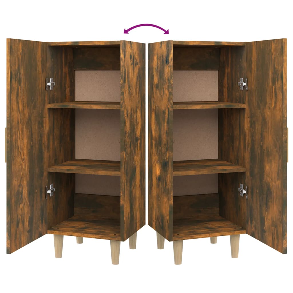 Dressoir 34,5x34x90 cm bewerkt hout gerookt eikenkleurig is nu te koop bij PeponiXL, paradijselijk wonen!