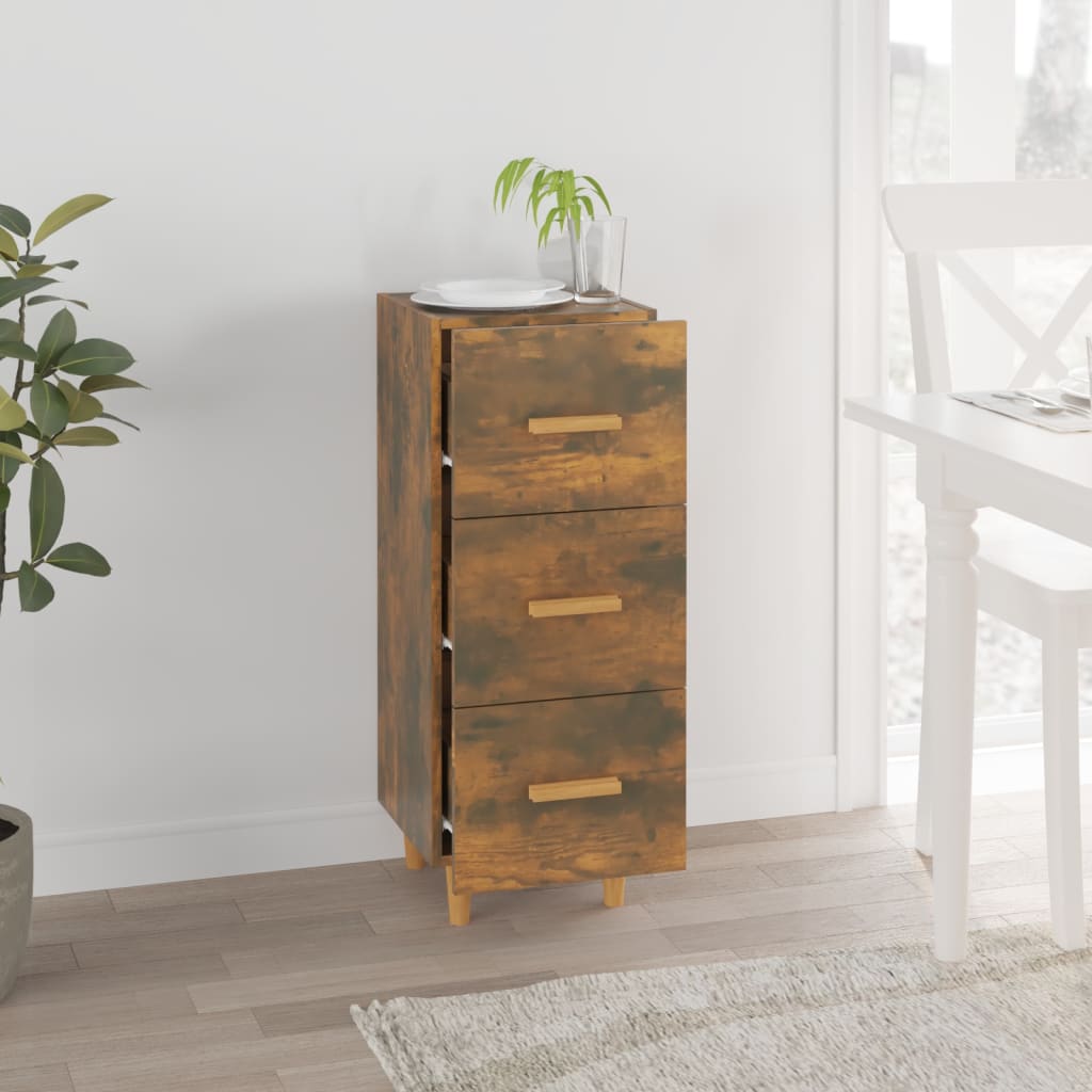 Dressoir 34,5x34x90 cm bewerkt hout gerookt eiken is nu te koop bij PeponiXL, paradijselijk wonen!