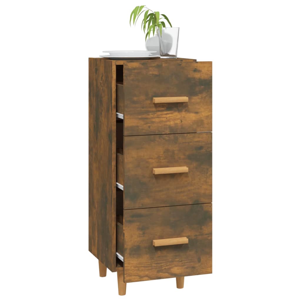 Dressoir 34,5x34x90 cm bewerkt hout gerookt eiken is nu te koop bij PeponiXL, paradijselijk wonen!