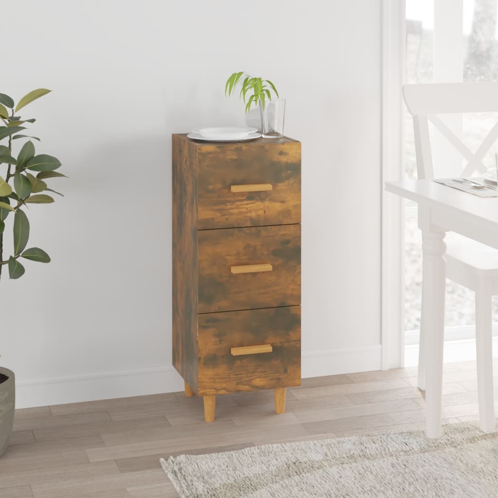 Dressoir 34,5x34x90 cm bewerkt hout gerookt eiken is nu te koop bij PeponiXL, paradijselijk wonen!