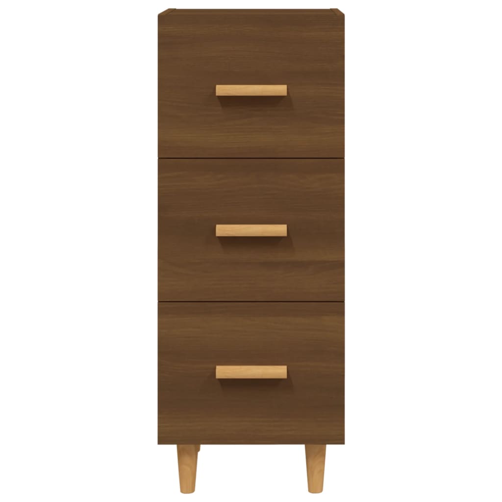 Dressoir 34,5x34x90 cm bewerkt hout bruin eikenkleur is nu te koop bij PeponiXL, paradijselijk wonen!