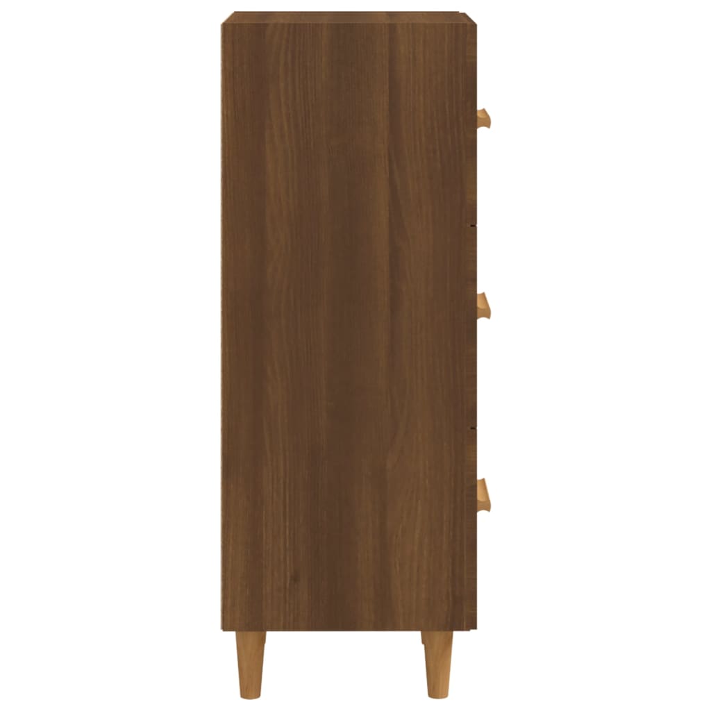 Dressoir 34,5x34x90 cm bewerkt hout bruin eikenkleur is nu te koop bij PeponiXL, paradijselijk wonen!