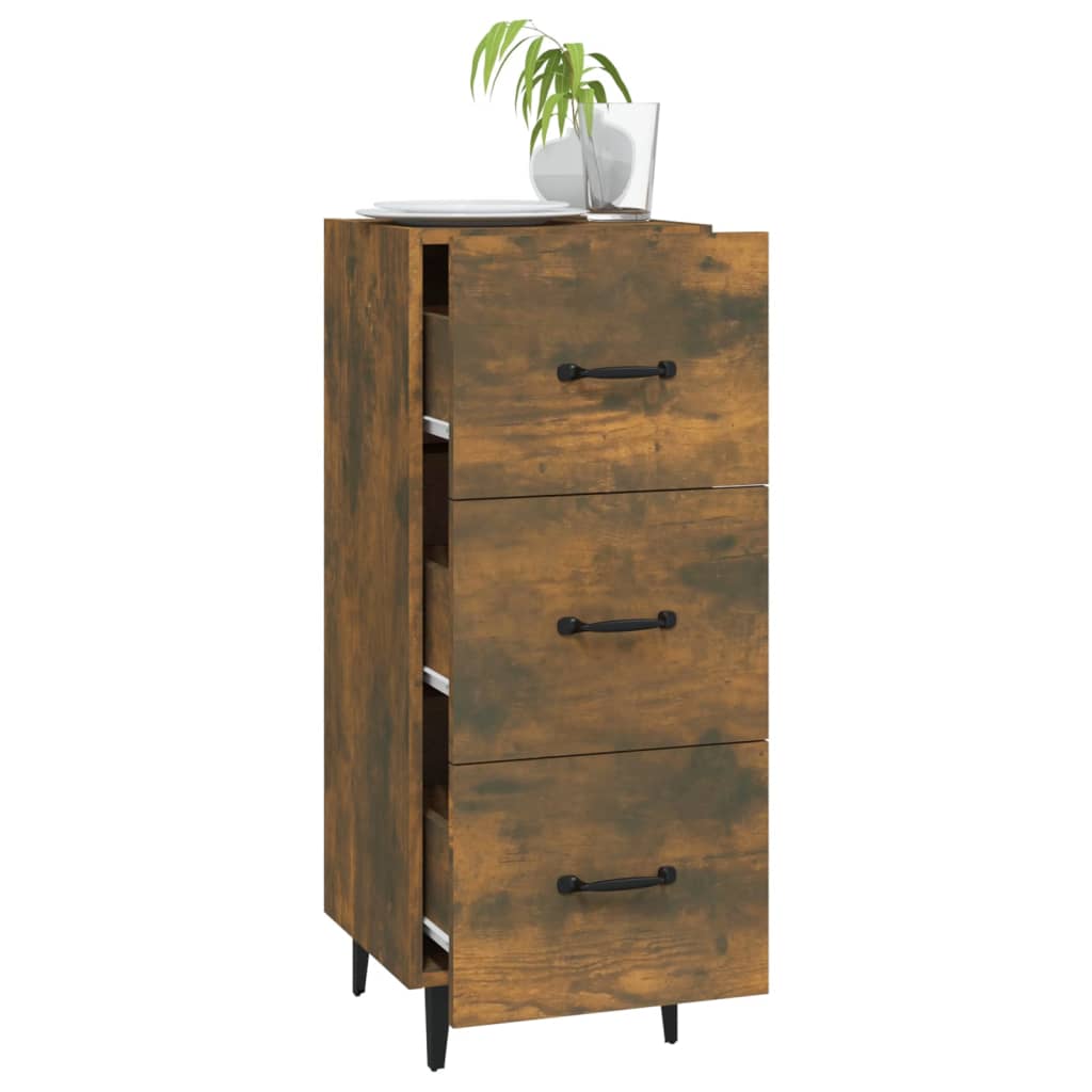 Dressoir 34,5x34x90 cm bewerkt hout gerookt eiken is nu te koop bij PeponiXL, paradijselijk wonen!
