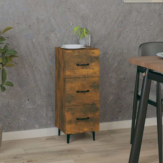 Dressoir 34,5x34x90 cm bewerkt hout gerookt eiken is nu te koop bij PeponiXL, paradijselijk wonen!