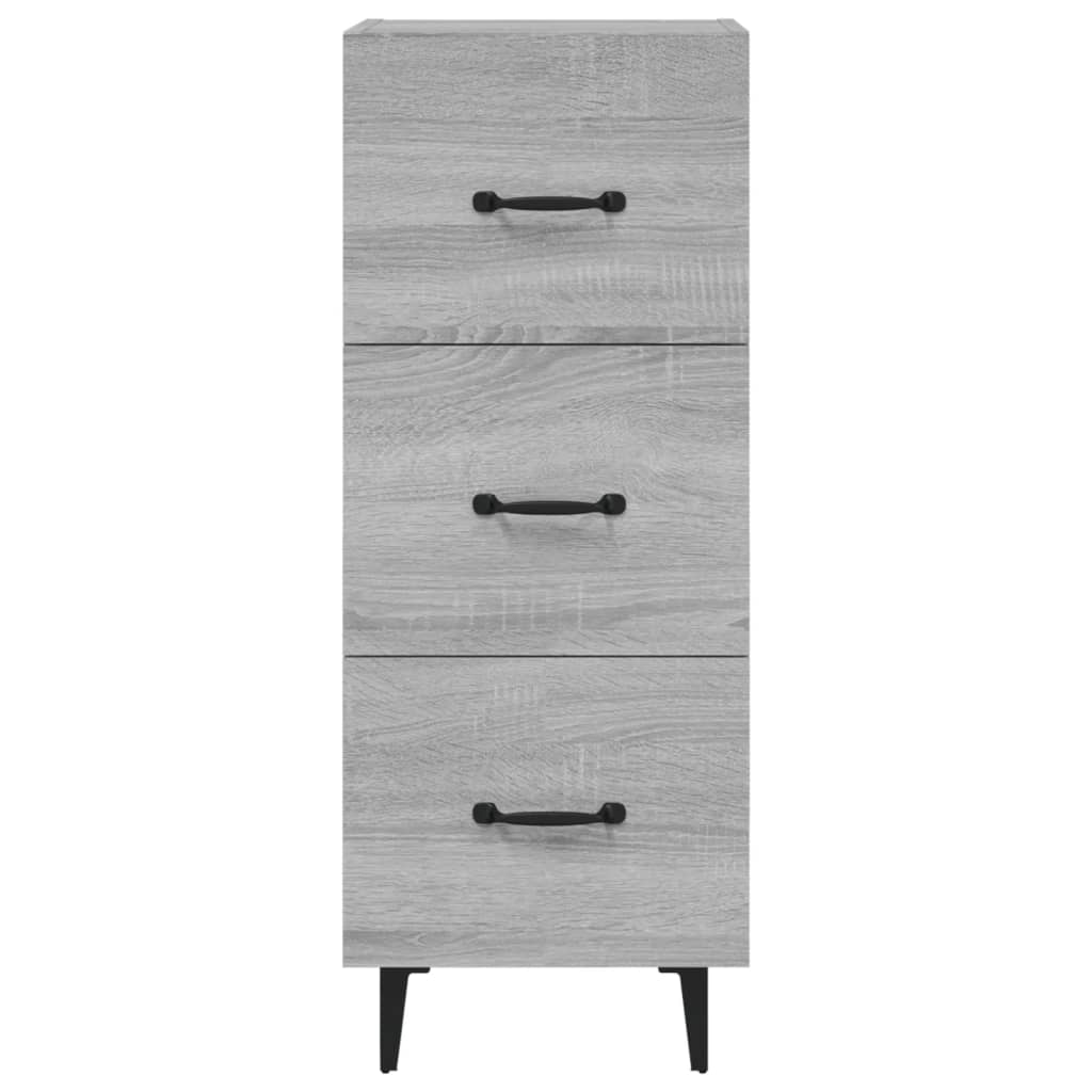 Dressoir 34,5x34x90 cm bewerkt hout grijs sonoma eikenkleurig is nu te koop bij PeponiXL, paradijselijk wonen!