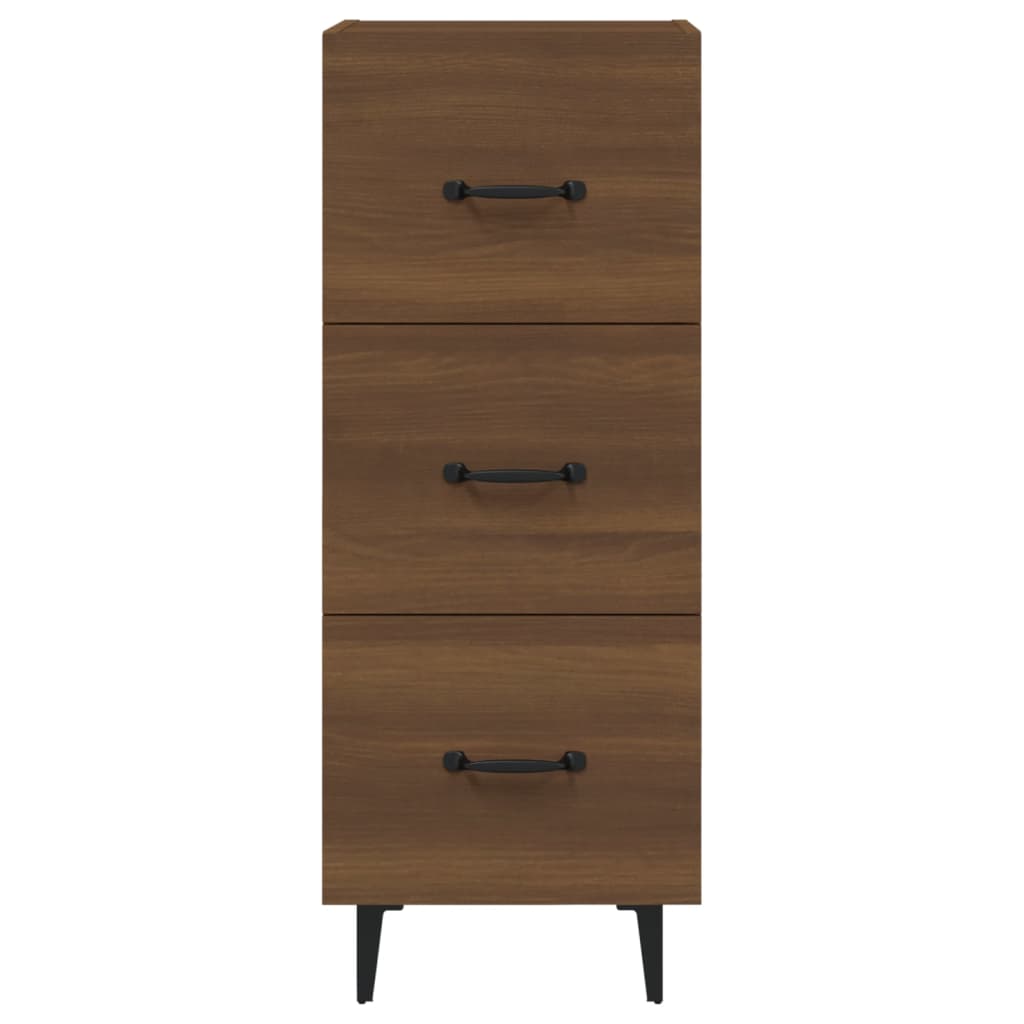 Dressoir 34,5x34x90 cm bewerkt hout bruin eikenkleur is nu te koop bij PeponiXL, paradijselijk wonen!