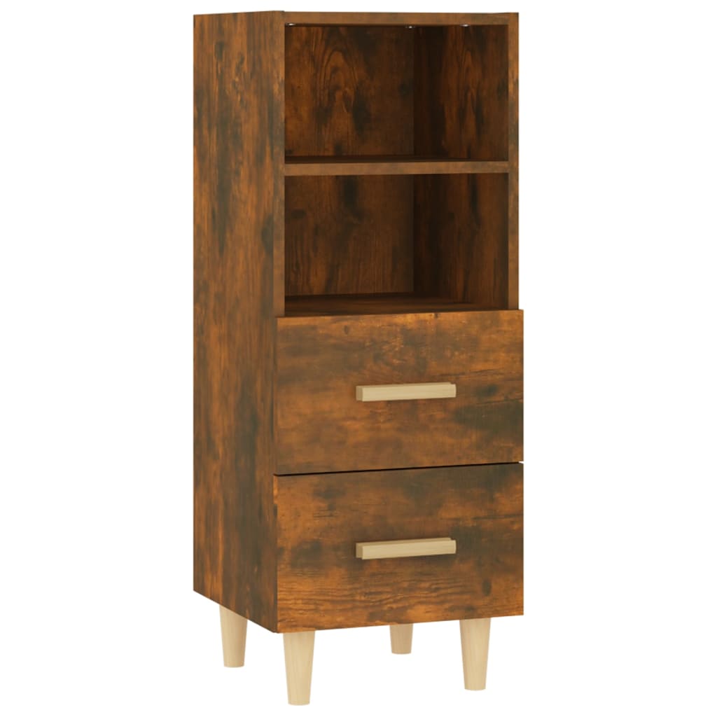 Dressoir 34,5x34x90 cm bewerkt hout gerookt eikenkleurig is nu te koop bij PeponiXL, paradijselijk wonen!