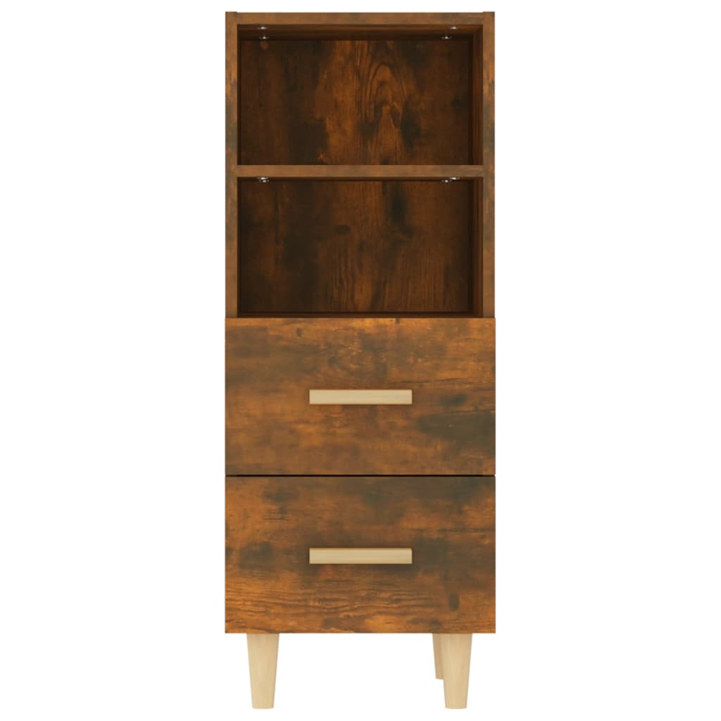 Dressoir 34,5x34x90 cm bewerkt hout gerookt eikenkleurig is nu te koop bij PeponiXL, paradijselijk wonen!