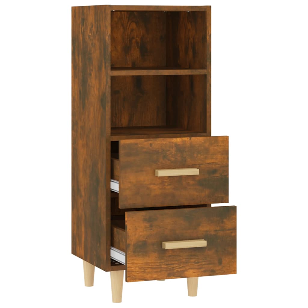 Dressoir 34,5x34x90 cm bewerkt hout gerookt eikenkleurig is nu te koop bij PeponiXL, paradijselijk wonen!
