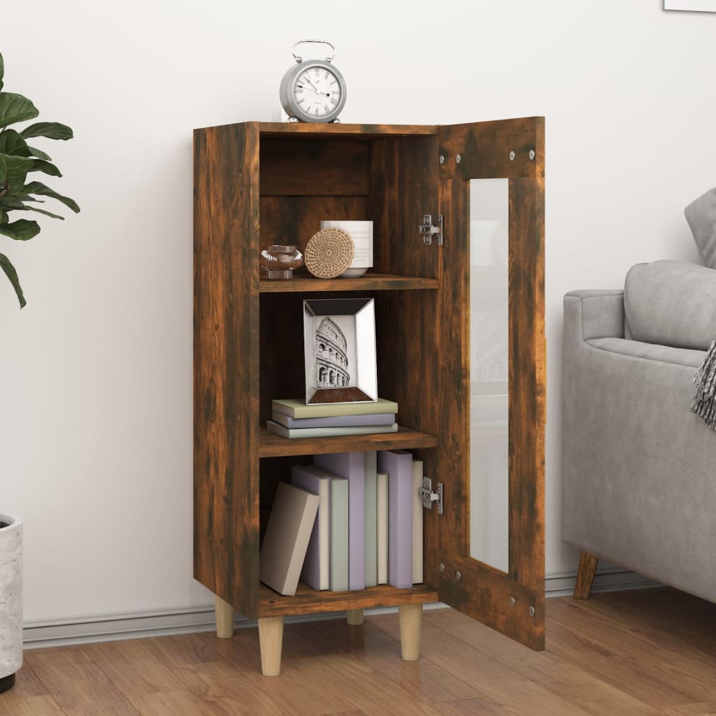 Dressoir 34,5x34x90 cm bewerkt hout gerookt eiken is nu te koop bij PeponiXL, paradijselijk wonen!
