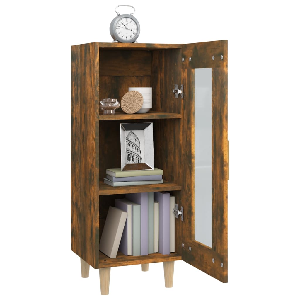 Dressoir 34,5x34x90 cm bewerkt hout gerookt eiken is nu te koop bij PeponiXL, paradijselijk wonen!