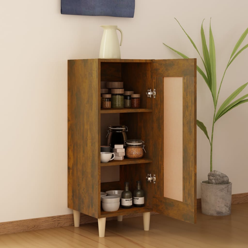 Dressoir 34,5x34x90 cm bewerkt hout gerookt eiken is nu te koop bij PeponiXL, paradijselijk wonen!