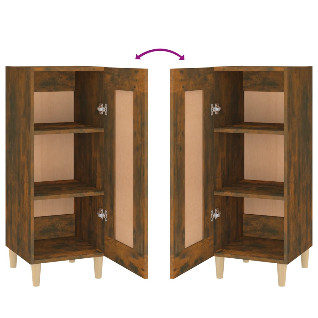 Dressoir 34,5x34x90 cm bewerkt hout gerookt eiken is nu te koop bij PeponiXL, paradijselijk wonen!
