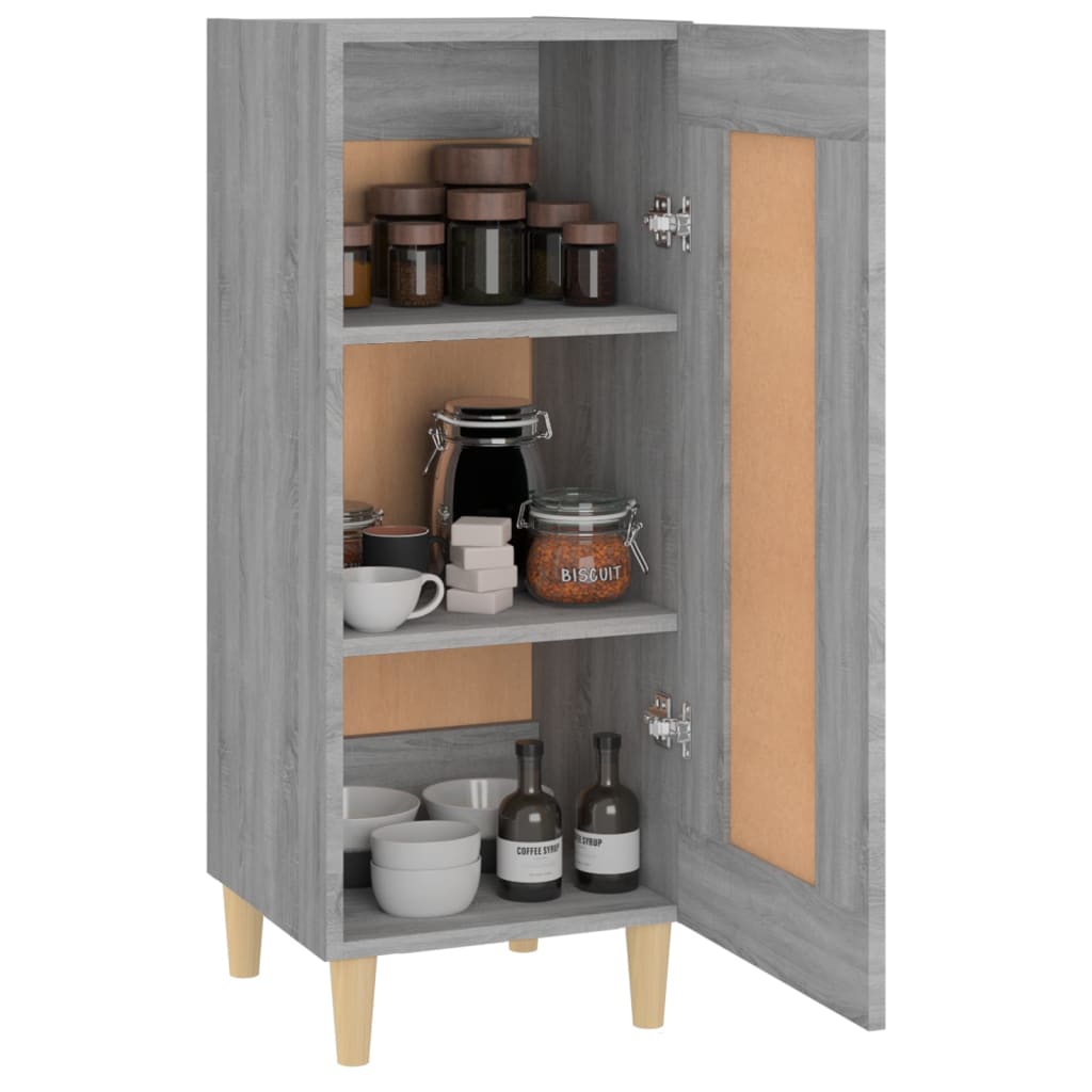 Dressoir 34,5x34x90 cm bewerkt hout grijs sonoma eikenkleurig is nu te koop bij PeponiXL, paradijselijk wonen!