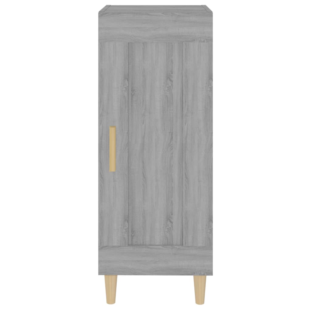 Dressoir 34,5x34x90 cm bewerkt hout grijs sonoma eikenkleurig is nu te koop bij PeponiXL, paradijselijk wonen!