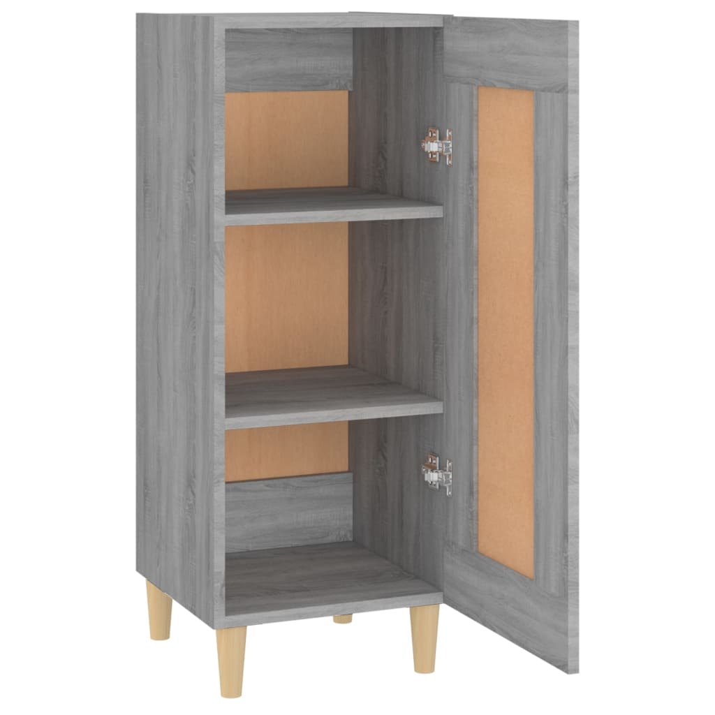 Dressoir 34,5x34x90 cm bewerkt hout grijs sonoma eikenkleurig is nu te koop bij PeponiXL, paradijselijk wonen!