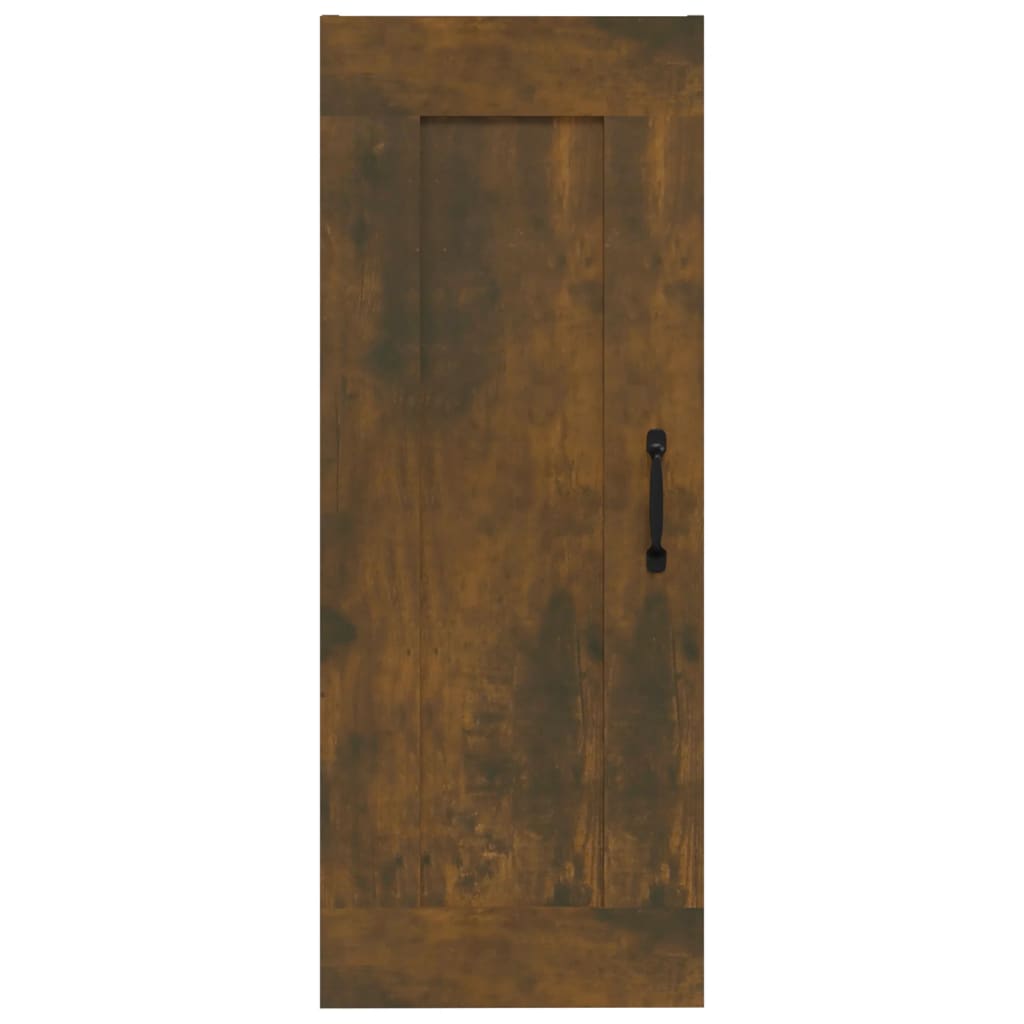 Wandkast 35x34x90 cm bewerkt hout gerookt eikenkleurig is nu te koop bij PeponiXL, paradijselijk wonen!