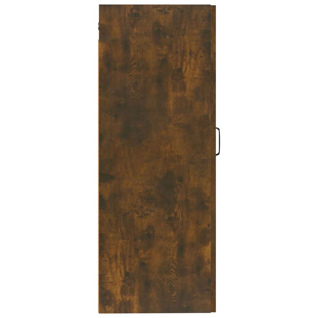 Wandkast 35x34x90 cm bewerkt hout gerookt eikenkleurig is nu te koop bij PeponiXL, paradijselijk wonen!