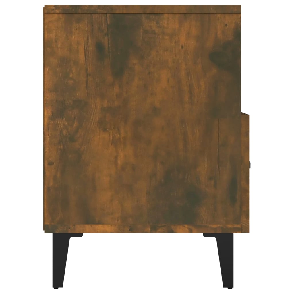 Tv-meubel 80x36x50 cm bewerkt hout gerookt eikenkleurig is nu te koop bij PeponiXL, paradijselijk wonen!