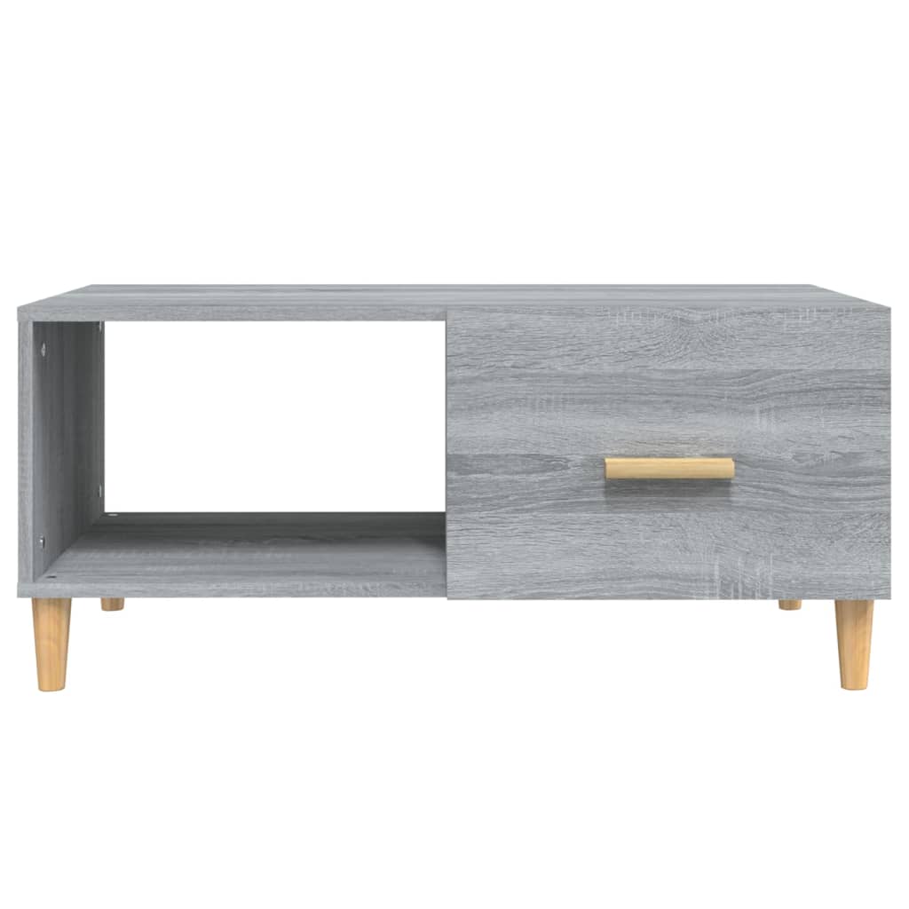 Salontafel 89,5x50x40 cm bewerkt hout grijs sonoma eikenkleurig is nu te koop bij PeponiXL, paradijselijk wonen!