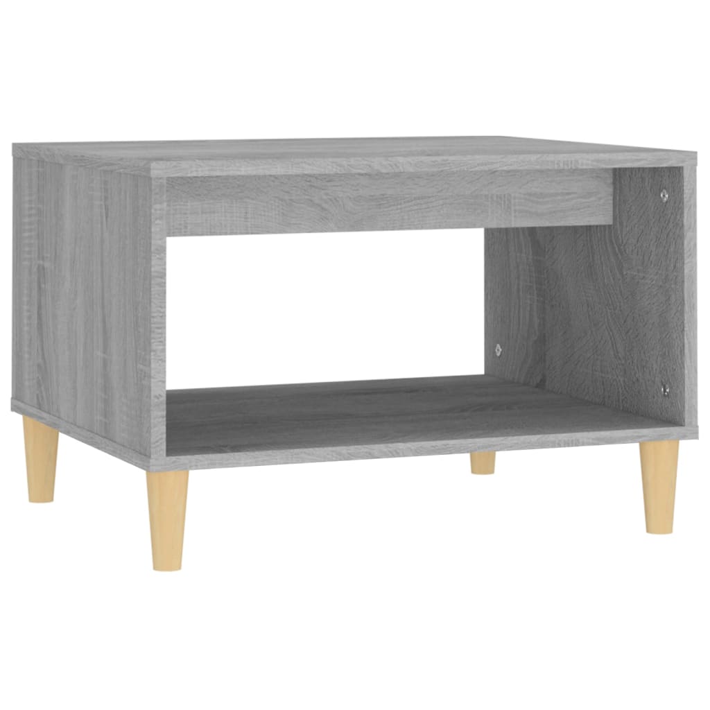 Salontafel 60x50x40 cm bewerkt hout grijs sonoma eikenkleurig is nu te koop bij PeponiXL, paradijselijk wonen!