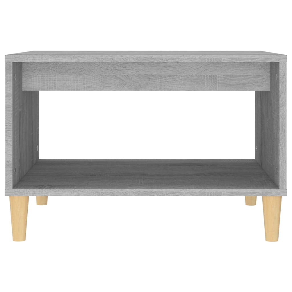 Salontafel 60x50x40 cm bewerkt hout grijs sonoma eikenkleurig is nu te koop bij PeponiXL, paradijselijk wonen!