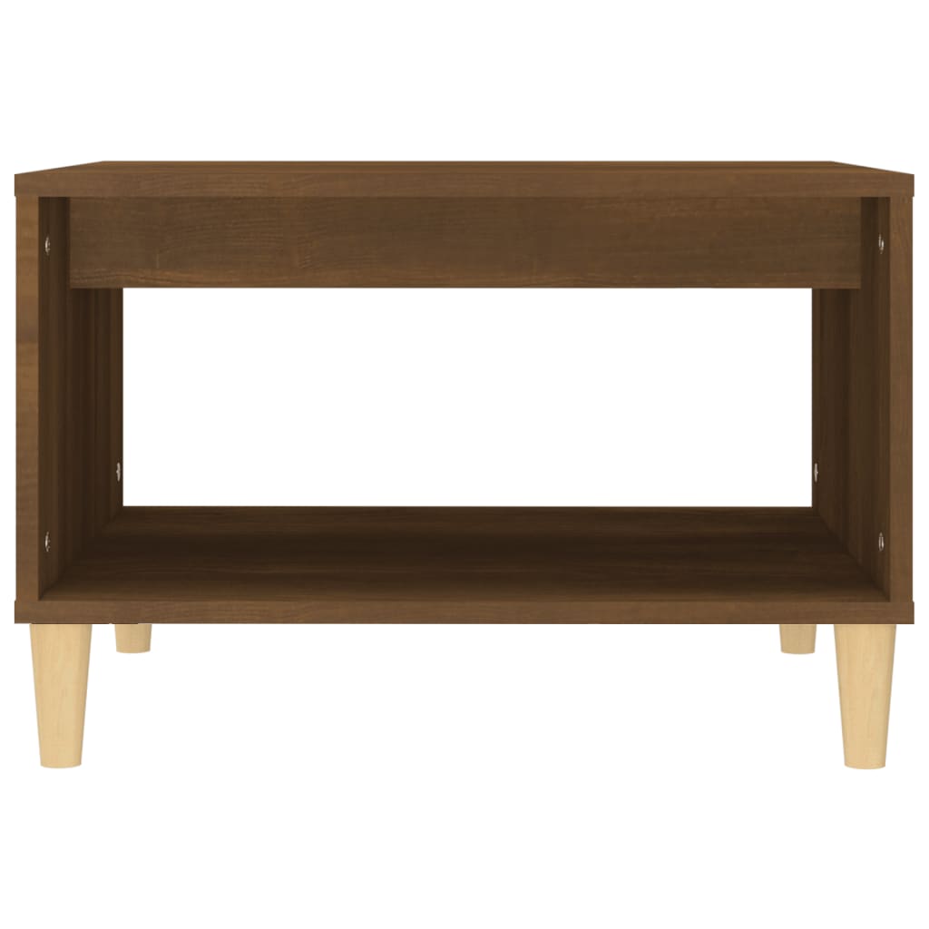 Salontafel 60x50x40 cm bewerkt hout bruin eikenkleur is nu te koop bij PeponiXL, paradijselijk wonen!