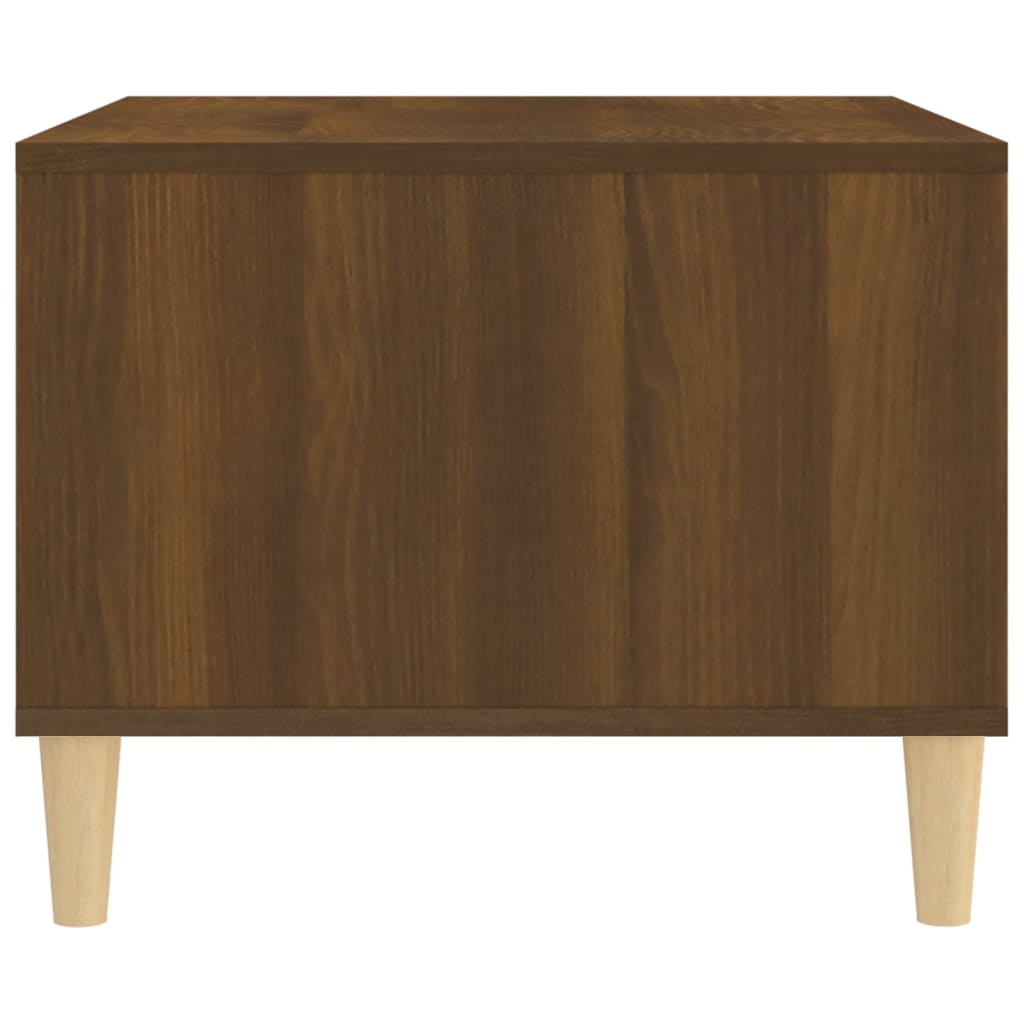 Salontafel 60x50x40 cm bewerkt hout bruin eikenkleur is nu te koop bij PeponiXL, paradijselijk wonen!