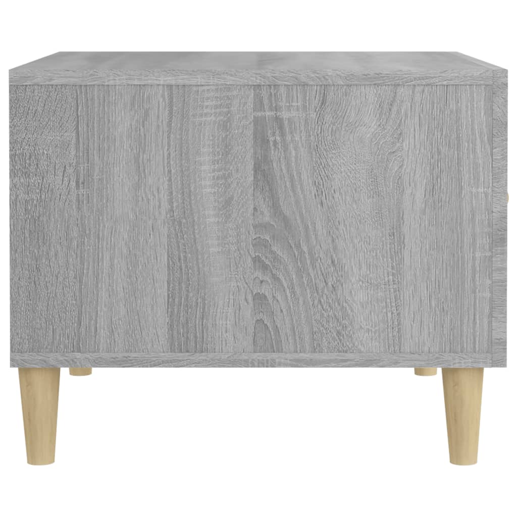 Salontafel 50x50x40 cm bewerkt hout grijs sonoma eikenkleurig is nu te koop bij PeponiXL, paradijselijk wonen!