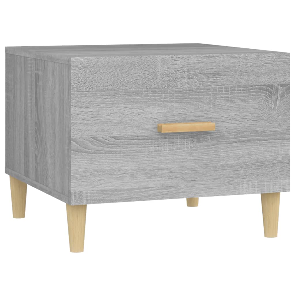 Salontafels 2 st 50x50x40 cm bewerkt hout grijs sonoma eiken is nu te koop bij PeponiXL, paradijselijk wonen!