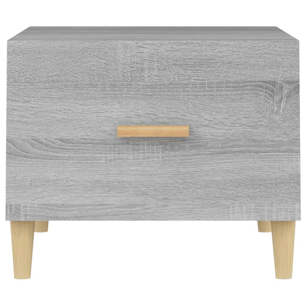 Salontafels 2 st 50x50x40 cm bewerkt hout grijs sonoma eiken is nu te koop bij PeponiXL, paradijselijk wonen!