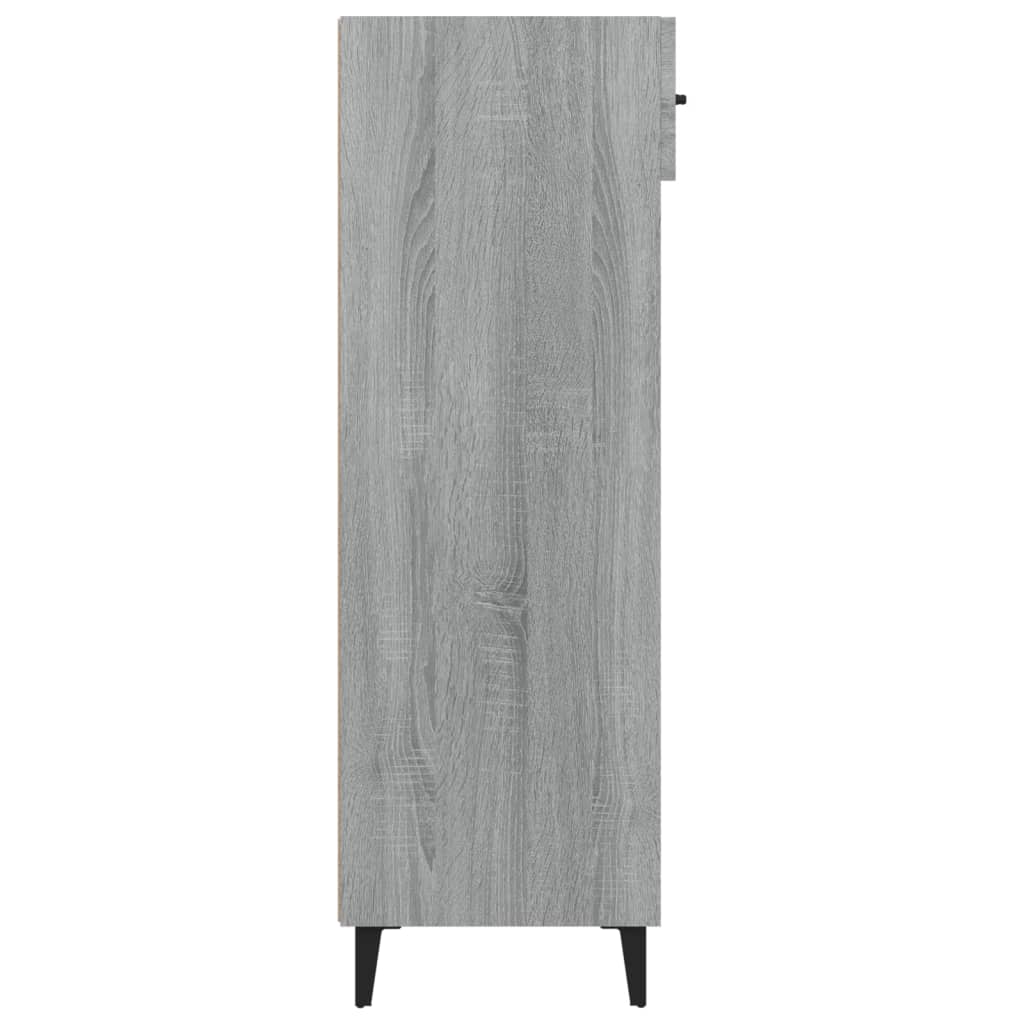 Schoenenkast 60x35x105 cm bewerkt hout grijs sonoma eikenkleur is nu te koop bij PeponiXL, paradijselijk wonen!