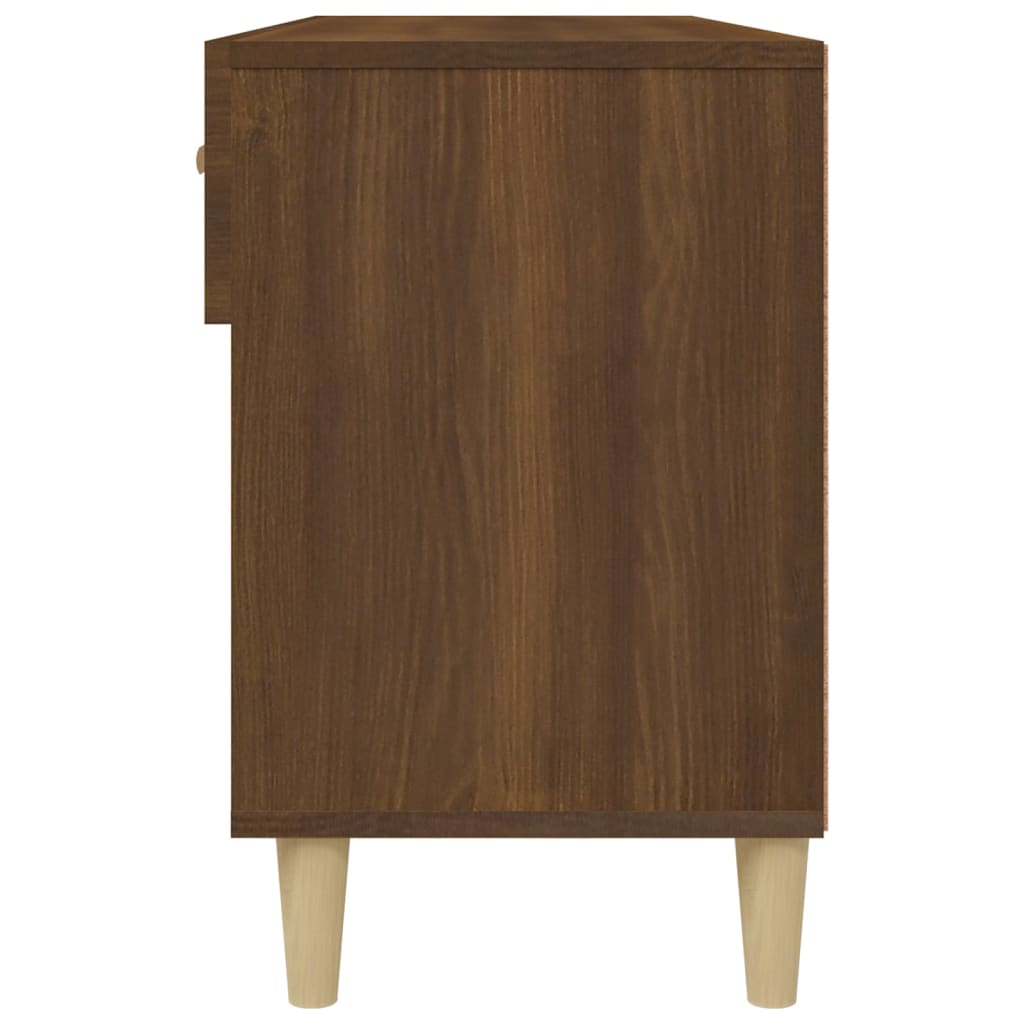 Schoenenkast 102x35x55 cm bewerkt hout bruin eikenkleur is nu te koop bij PeponiXL, paradijselijk wonen!