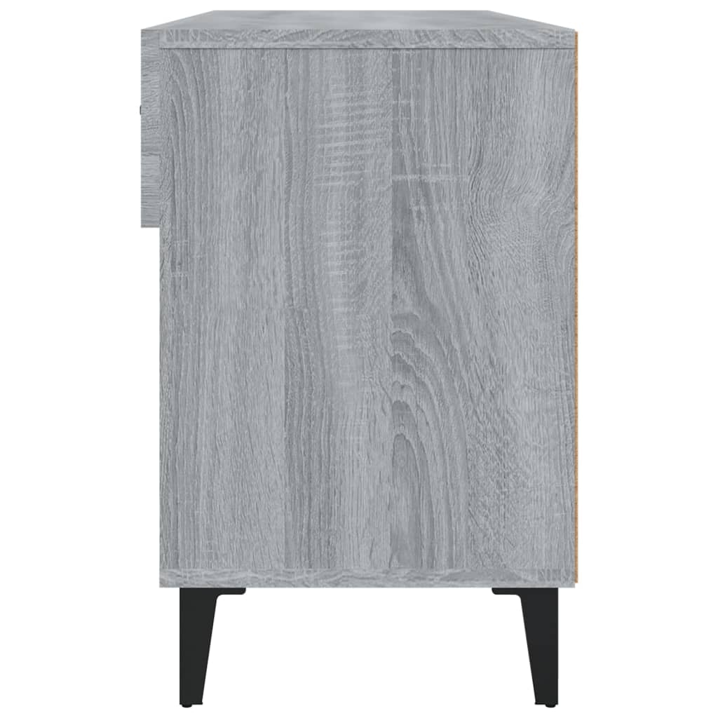 Schoenenkast 102x35x55 cm bewerkt hout grijs sonoma eikenkleur is nu te koop bij PeponiXL, paradijselijk wonen!