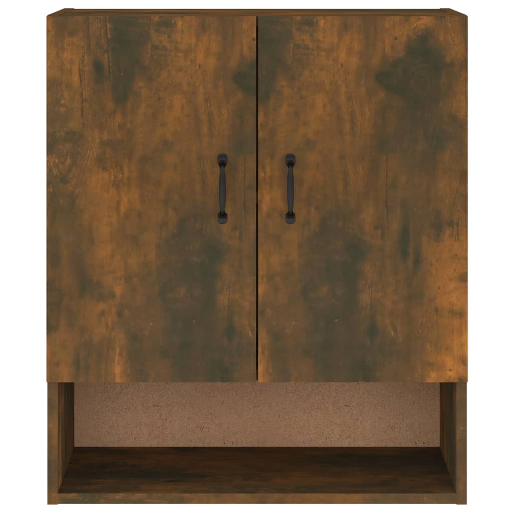 Wandkast 60x31x70 cm bewerkt hout gerookt eikenkleurig is nu te koop bij PeponiXL, paradijselijk wonen!