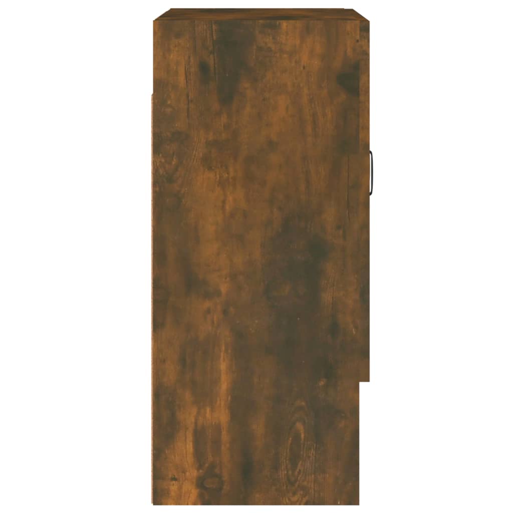 Wandkast 60x31x70 cm bewerkt hout gerookt eikenkleurig is nu te koop bij PeponiXL, paradijselijk wonen!