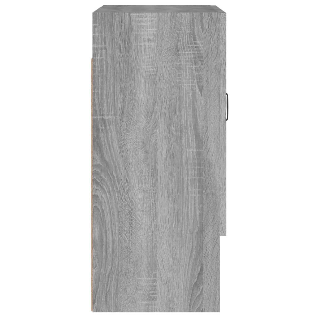 Wandkast 60x31x70 cm bewerkt hout grijs sonoma eikenkleurig is nu te koop bij PeponiXL, paradijselijk wonen!