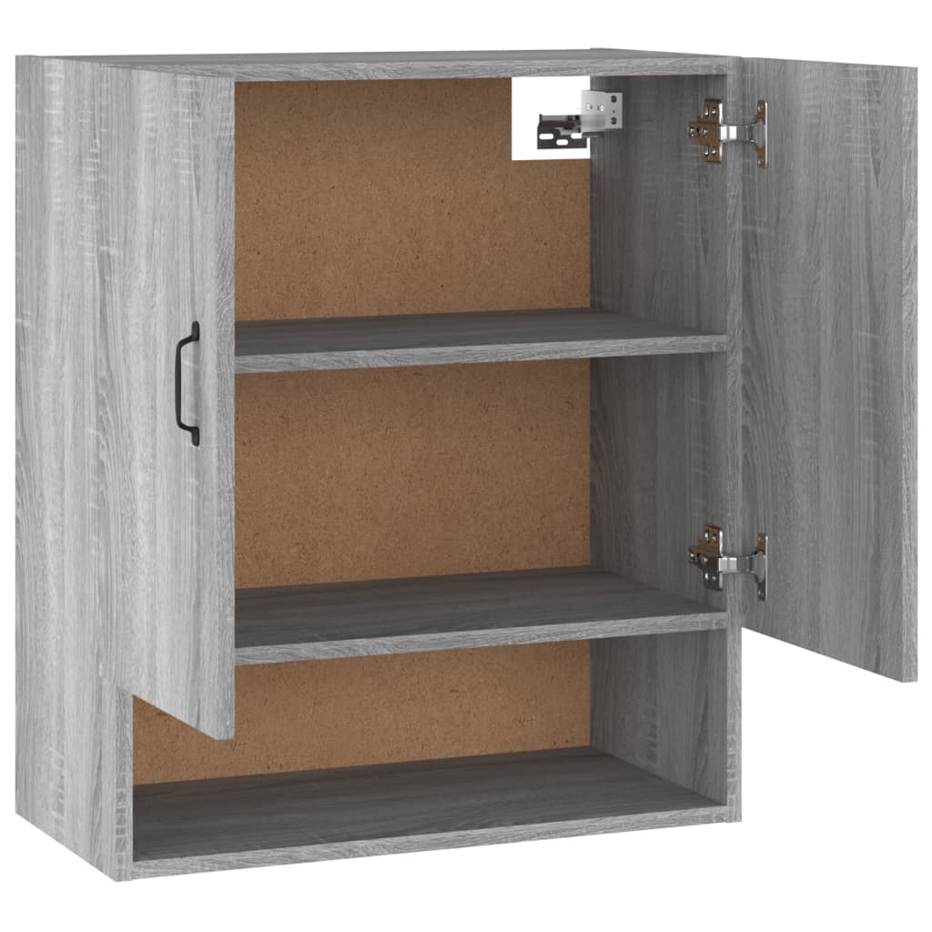 Wandkast 60x31x70 cm bewerkt hout grijs sonoma eikenkleurig is nu te koop bij PeponiXL, paradijselijk wonen!